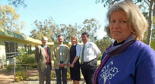 Ruth Powers, (back) Alex Gudkors and Shane Powers hand over a donation for the Japanese earthquake and tsunami appeal to Mel Patterson and Neil Meiklejohn of the Red Cross. Ruth Powers, (back) Alex Gudkors and Shane Powers hand over a donation for the Japanese earthquake and tsunami appeal to Mel Patterson and Neil Meiklejohn of the Red Cross.